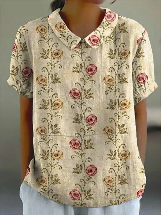 Elegante blouse met bloemen - Ellia