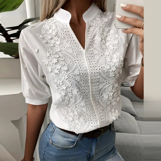 Elegante blouse met borduursel - Celine