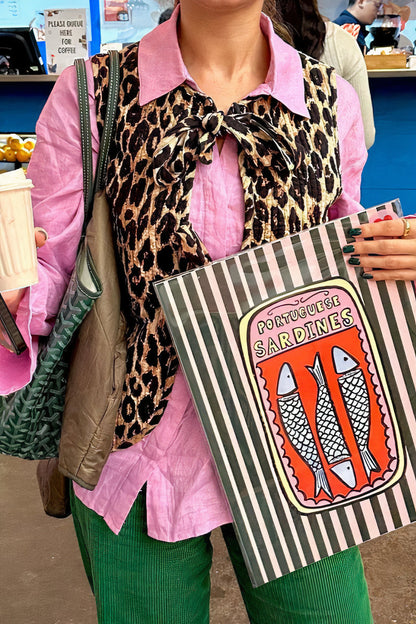 Gilet met luipaardprint voor lente/zomer - Olga