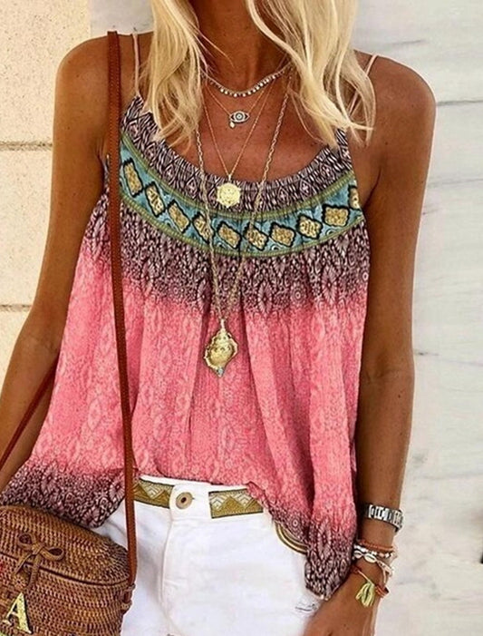 bohemian tanktop voor dames - Rosalinde