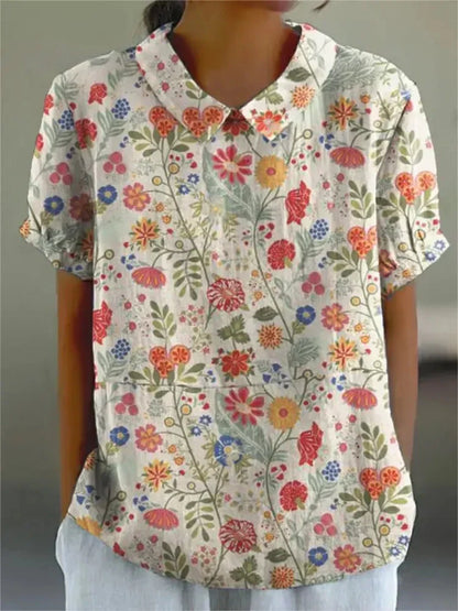 Elegante blouse met bloemen - Ellia
